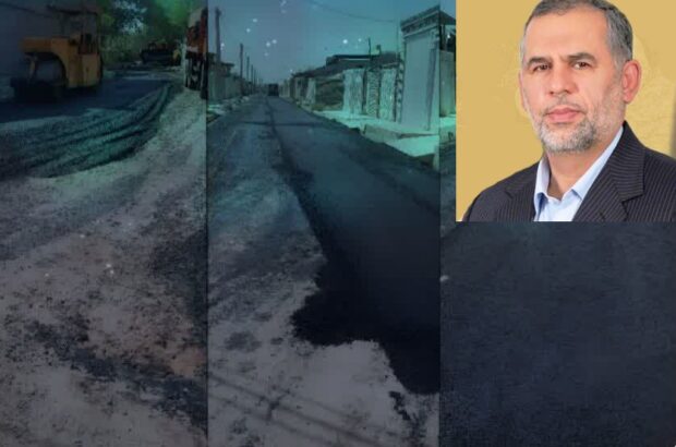 گامی بزرگ در توسعه روستایی؛ آسفالت مسیر جسانیه بزرگ به همت موسوی‌زاده نماینده مردم اهواز